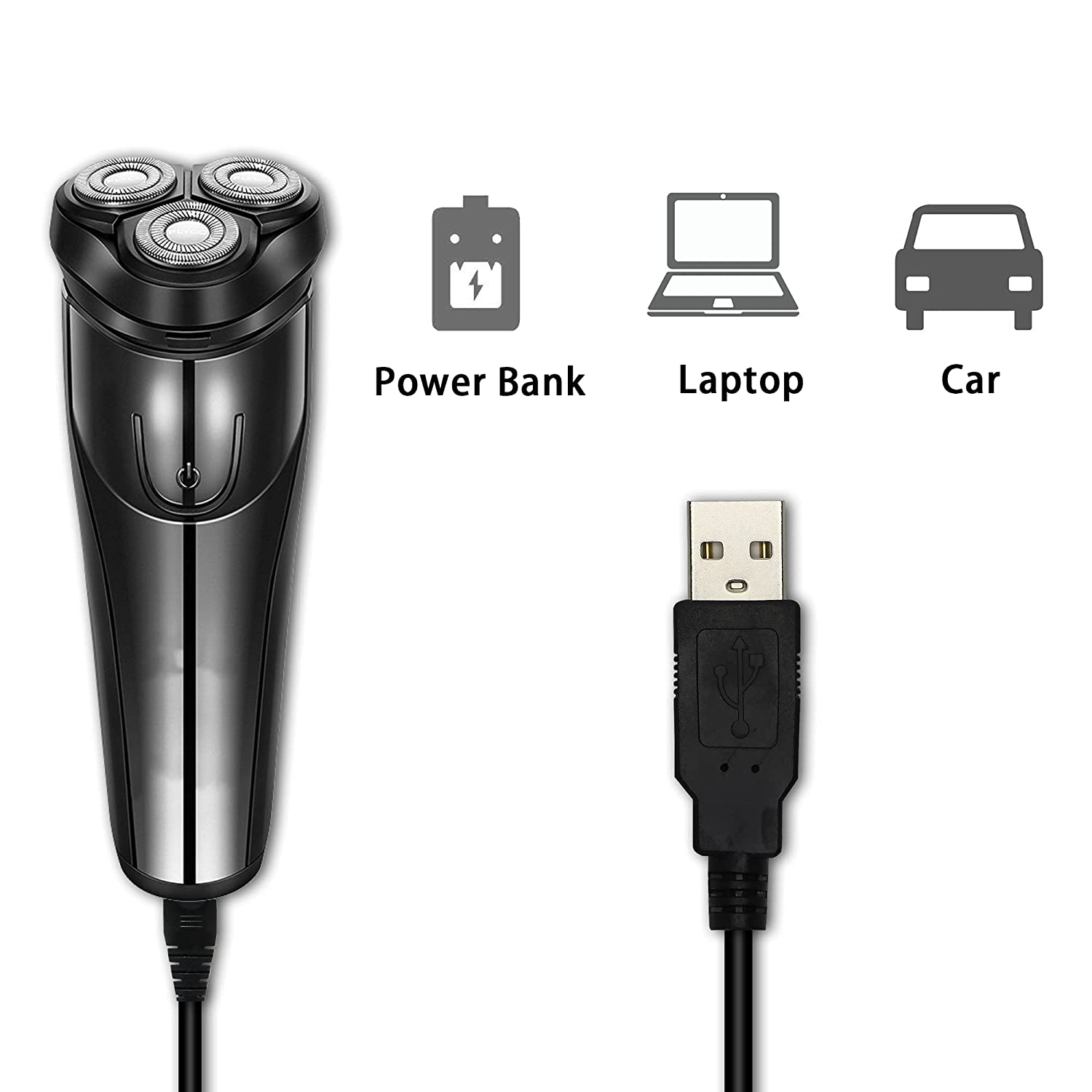 Usb Hoofd Scheerapparaat Netsnoer Mens Baard Trimmer Kabel Elektrische Mannen Scheerapparaat Schoonmaken Bursh Usb Datakabel 5V Vervanging Opladen