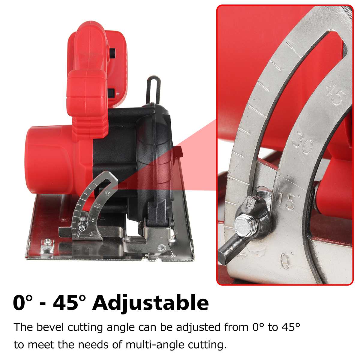 10800RPM Electric Circular Saw 0° to 45° Adjustable Power Tools Multifunction Cutting Machine For Makita 18V Battery 125mm