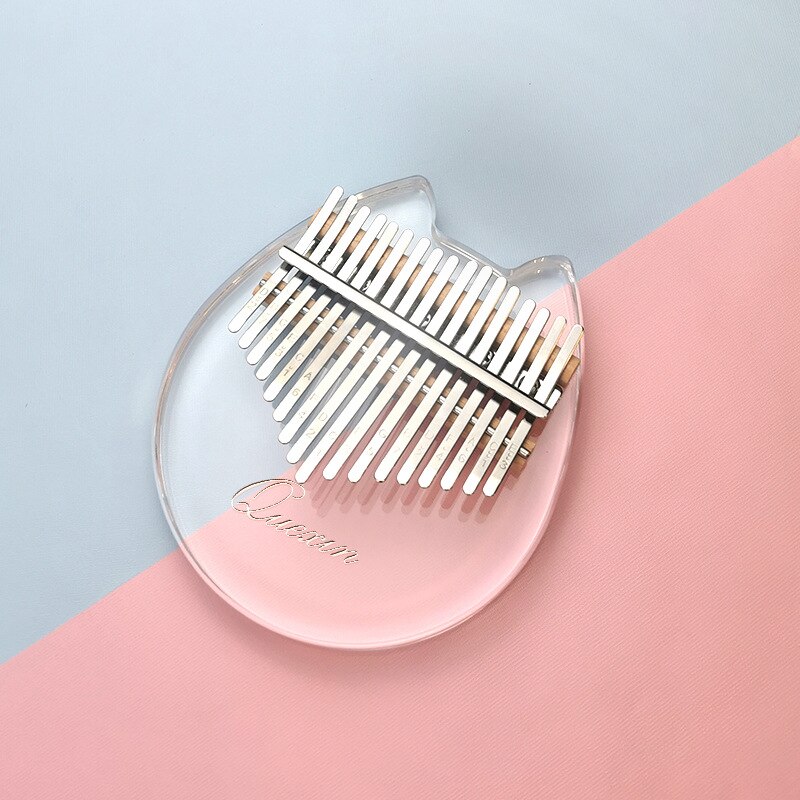 Clear Kalimba Thumb Piano Cat Shaped 17 Key Solid Finger Piano Transparent Body Cute Crystal Acrylic Kalimba With Beginners: Batman