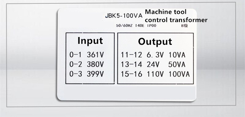 JBK5-100VA máquina-ferramenta controle transformador 220v380 vário 110v36v24v6.3v220v produtos de radiodifusão pública