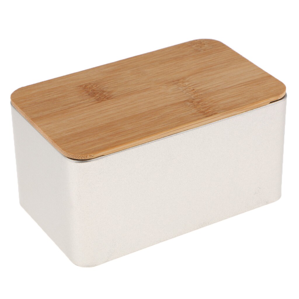 Køkken metal opbevaringsboks med bambus låg kasser brød sukker kasser te urt opbevaring holder mad containere arrangør: H