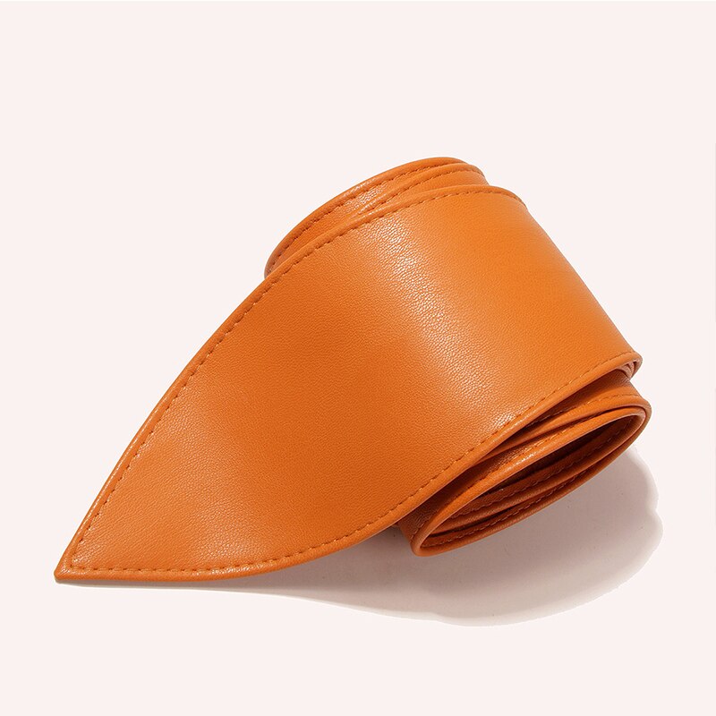 Ceinture à nœud de tempérament, en simili cuir, à la , large, délicat, doux, accessoires pour vêtements,