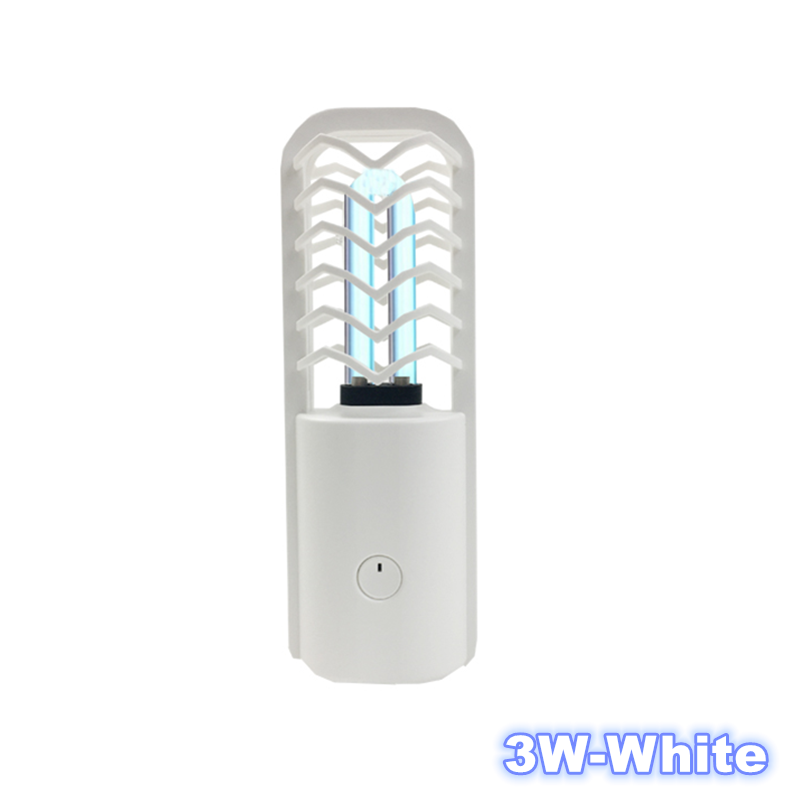 UVC sanitizing wand Light Ultraviolet ozone Sterilizer germicidal Portable Disinfection Lamps UVC Bulb Lights Handheld: 3W-White