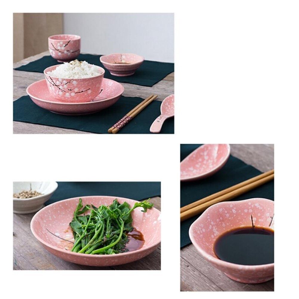 Japanese Style Ceramic Tableware Set Household Cutlery Ceramic Dinnerware dining table dish set dinner set eco friendly