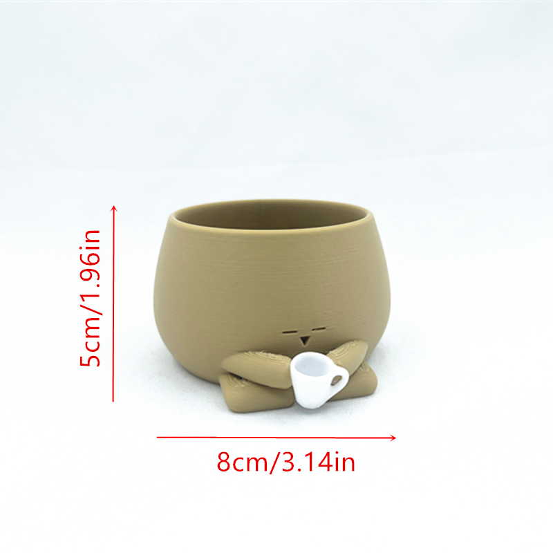 Maceta acogedora para sujetar bebidas, maceta de jardinería, soporte para plantas pequeñas, soporte para plantas de aire, macetas para plantas de interior