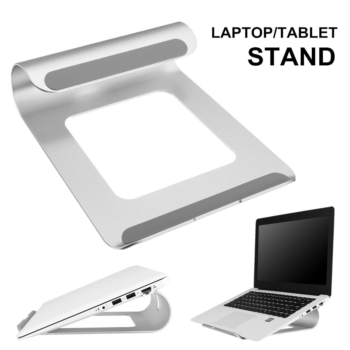 Mode Laptop Houder Tablet Cooling Stand Bureau voor Notebook Netbook Computer Cooling Draagbare Staande Aluminium Houder voor Ipad