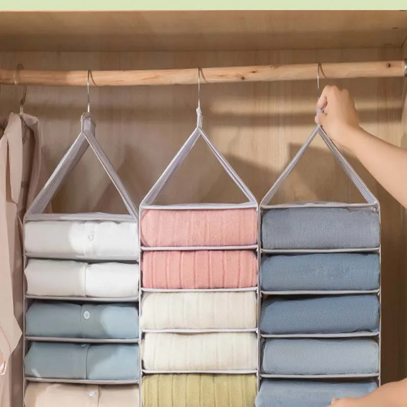Organizzatore di biancheria intima Organizzatori appesi Copri vestiti Appendiabiti Appendiabiti Deposito dormitorio Guardaroba Famiglia a strati Giardino domestico