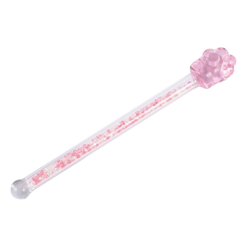 1pc Glass Stirring Rod Round Stir Stick Shiny Glass Stick Sakura Shaped Stirrer For Home Bar Kitchen Accessories
