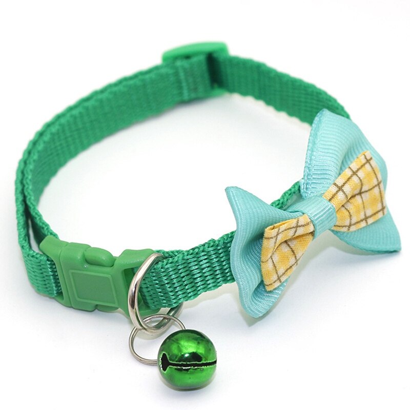 1pc couleur bonbon réglable nœud papillon cloche nœud papillon collier cravate chiot chaton chien chat animal de compagnie directe: GR2