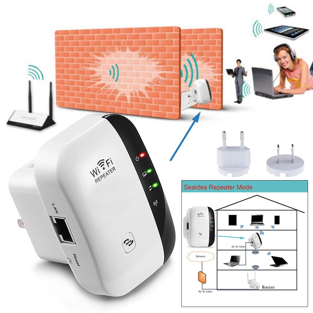 300 mbps signaalinvahvistin nopea wifi -laajennin superboost internet kannettava ap -reititin toimistovahvistin pelaaminen täysi kattavuus abs