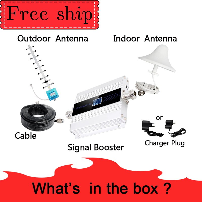 3g Versterker WCDMA 2100 Mobiele Signaal Booster band1 UMTS 2100MHZ GSM 3G mobiel signaal repeater Versterker