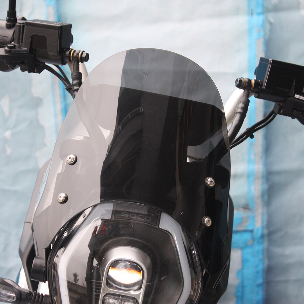 Cafe Racer Windshield For Super Soco TS TC MAX Suitable For 7-inch Headlight Electric Motorcycle Modified Parts
