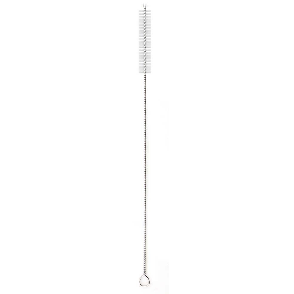 Pajilla de Metal reutilizable para beber, pajilla de Metal de acero inoxidable, paja colorida de arco iris de 16/19/21/23/26cm, diámetro de 6/8/12mm con 1 cepillo, 2 uds.: 1 Pcs Brush