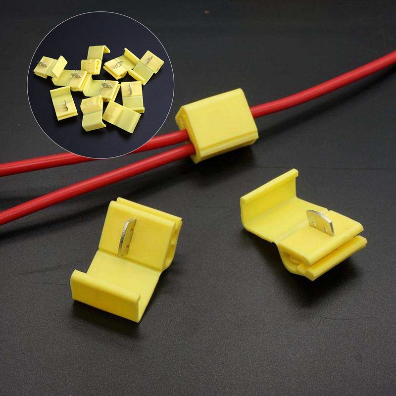 100Pcs Assorted Insulated Quick Splice Wire Connector Crimp Terminals Set Kits For Cars Electrical Cable Connector End Terminal