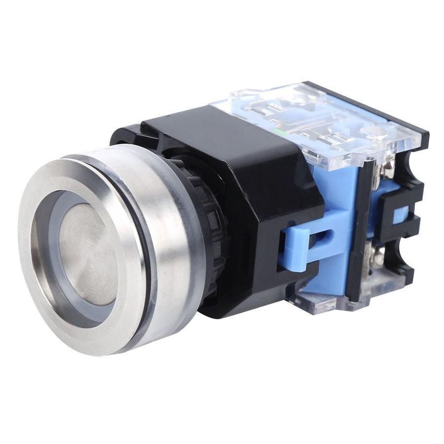 Push button switch, AC220V switch Push button, push button start switch, without accessories for light industrial