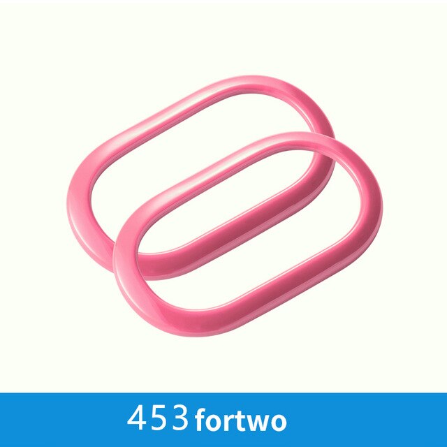 Car inner door bowl Decorative shell cover For Smart Fortwo Forfour 453 car accessories interior styling Modification Sticker: Pink-2PCS