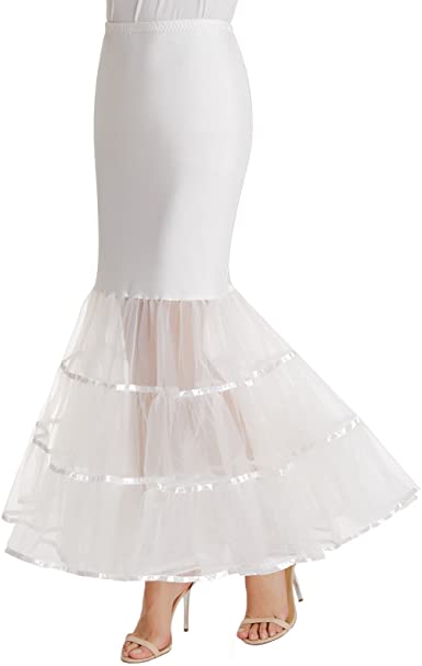 Abito Da Sposa Sirena Sirena A Coda Di Pesce Crinolina Sottoveste