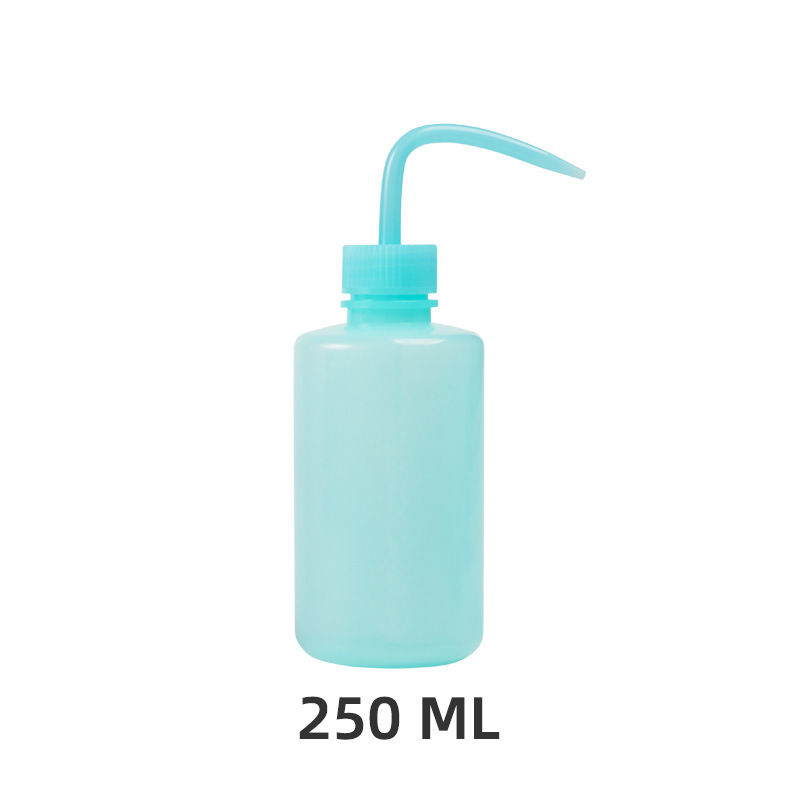 Botella de lavado para limpieza de pestañas, limpiador de boquilla curva, resistente al agua, removedor de cejas, herramienta de maquillaje para extensión de pestañas, 250/500ml: Negro