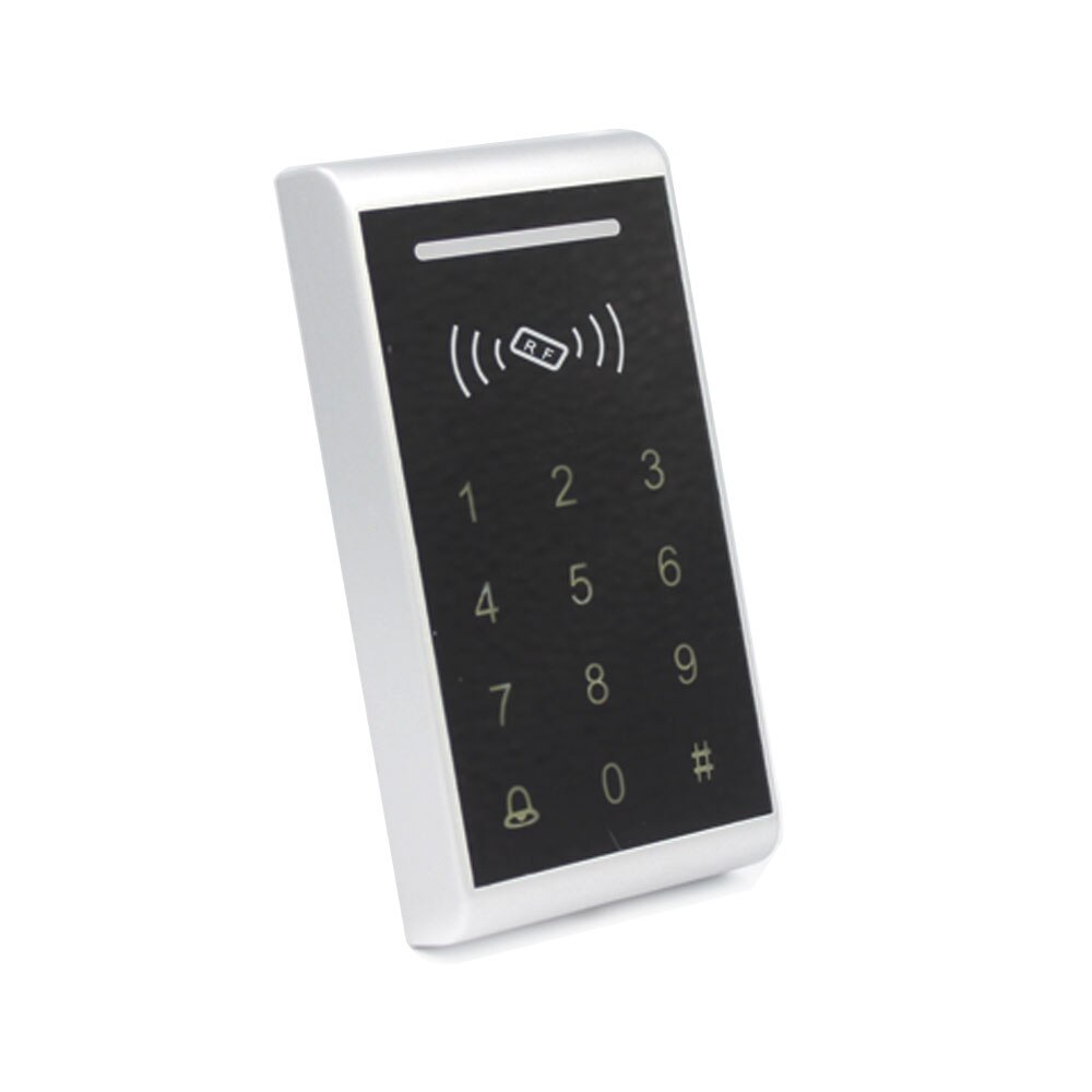 RFID Card Backlight Touch Access Control keypad 125khz Card Reader Door system Lock opener wiegand 26 output Card Reader: AC Silver