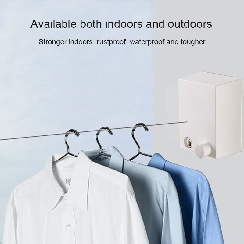 Retractable Indoor Clothesline Wall Hanger Magic Drying Rack Balcony Bathroom Invisible Clothesline clothes drying Rack