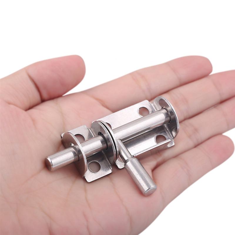 1Pc Slide Bolt Gate Latch Heavy Duty Safety Stainless Steel Premium Gate Latch Door Bolts Window Latch Door Lock Barrel Bolt