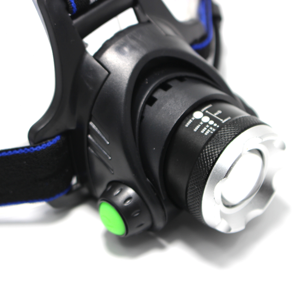 5000LM LED lampe frontale T6/L2 3 modes lampe Zoomable lampe étanche tête torche lampe de poche utilisation 18650 camping pêche phare