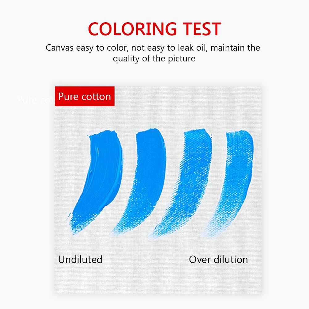 6Pcs/lot Multiple sizes White Blank Square Artist Canvas For Oil Painting Acrylic cotton canvas board For Artists Beginners