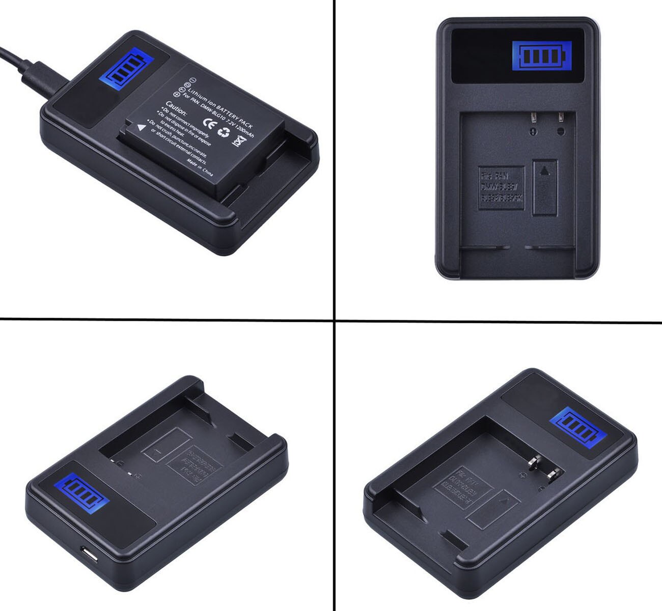 Batterij Lader Voor Panasonic Lumix DC-TZ90, DMC-TZ100, DMC-TZ101, DDMC-TZ110, DC-TZ200, DC-TZ202, DC-TZ220 Digitale Camera