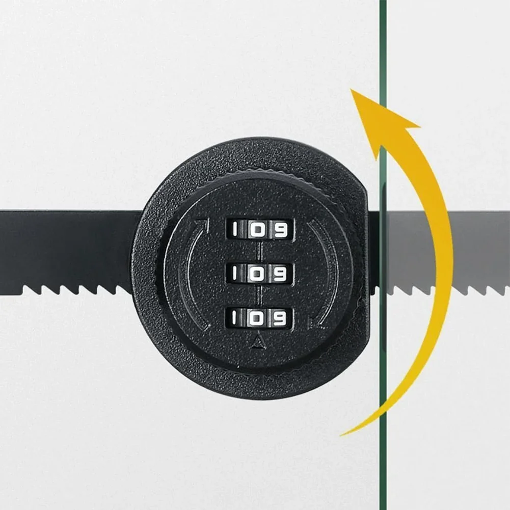 Glazen kast Wachtwoordslot Glazen schuifdeur Slot Opslag Vitrinekast Venster Dubbel open combinatieslot Hardware