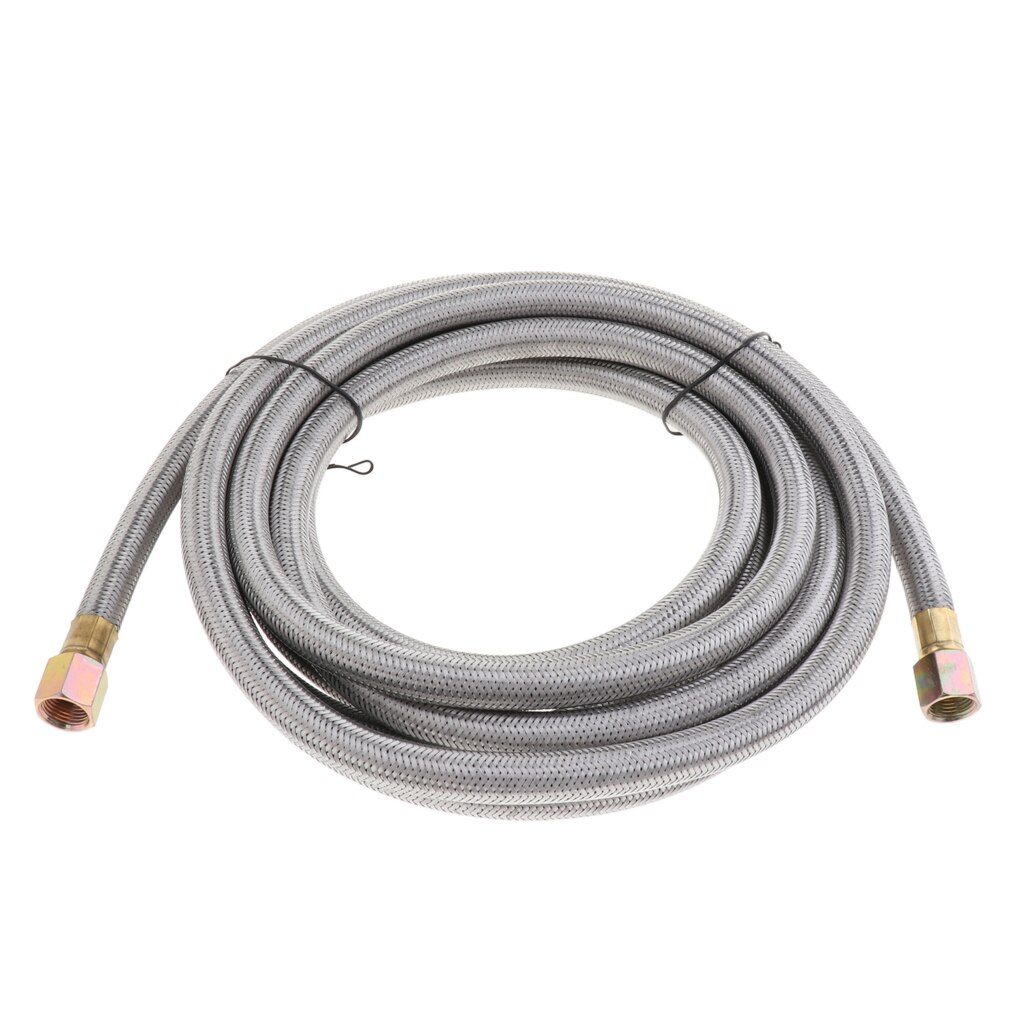 Manguera trenzada de acero inoxidable, propano, línea de Gas Natural, 16 pies, certificado CSA
