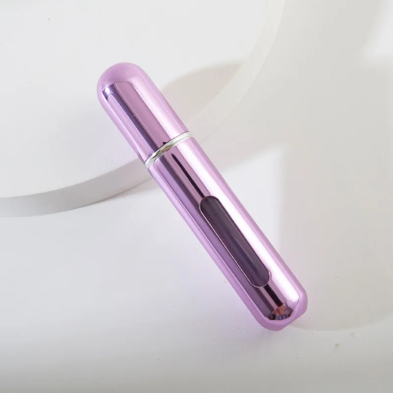 8/10 ml Mini Tragbare Nachfüllbare Parfüm Flasche Zerstäuber Pumpe Aluminium sprühen Flasche Kosmetische Behälter Reise machen-hoch-Werkzeug: Schwarz