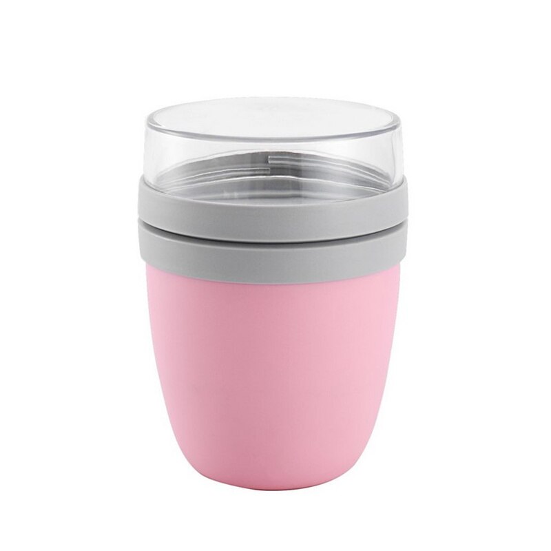 Tarwe Stro Doos Lunch Ontbijt Drinken Pap Cup Ademend Verzegelde Soep Cup: pink