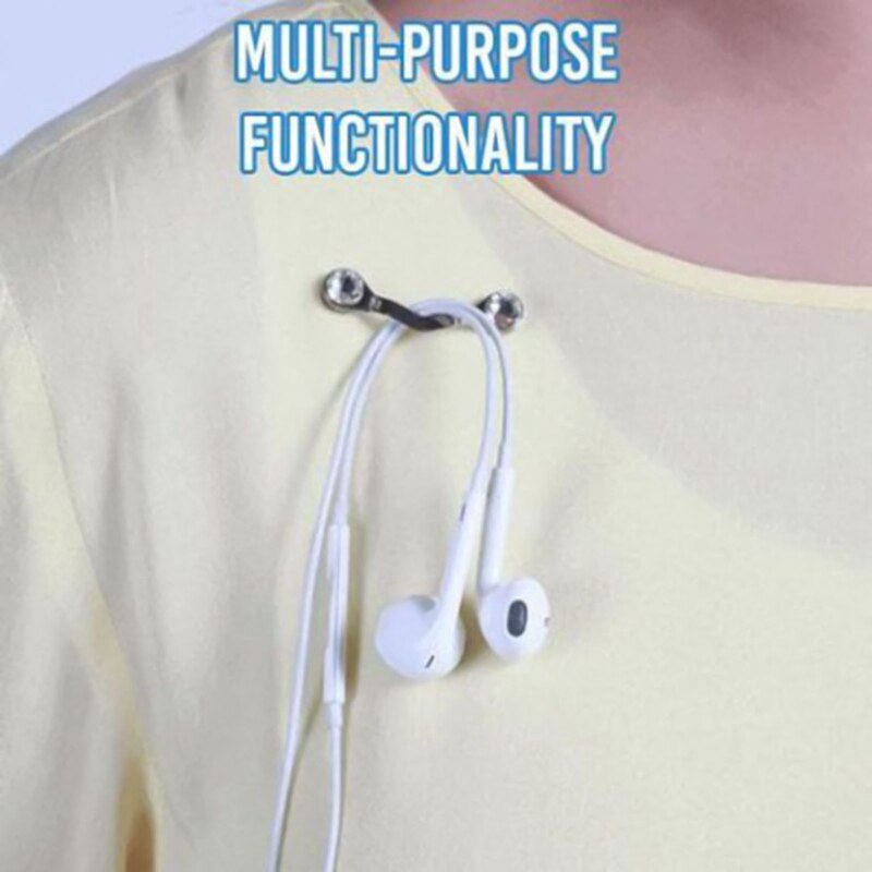 Strong Magnetic Eye Glasses Clip Spectacle Sunglasses Holder Clip Removable Headphone Badge Brooch Steel Magnetic Buckle