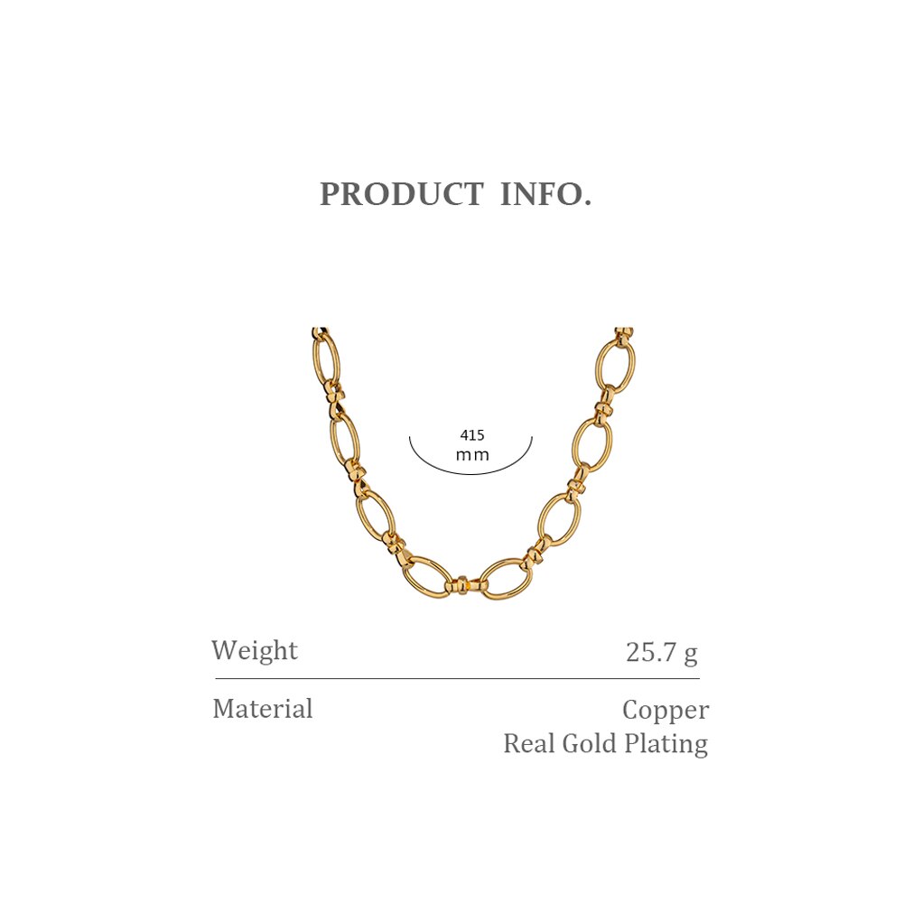 Yhpup Trendy Gold Farbe Metall Kragen Halskette Schmuck für Frauen Stilvolle Textur Kette Choker Halskette Collares De Moda