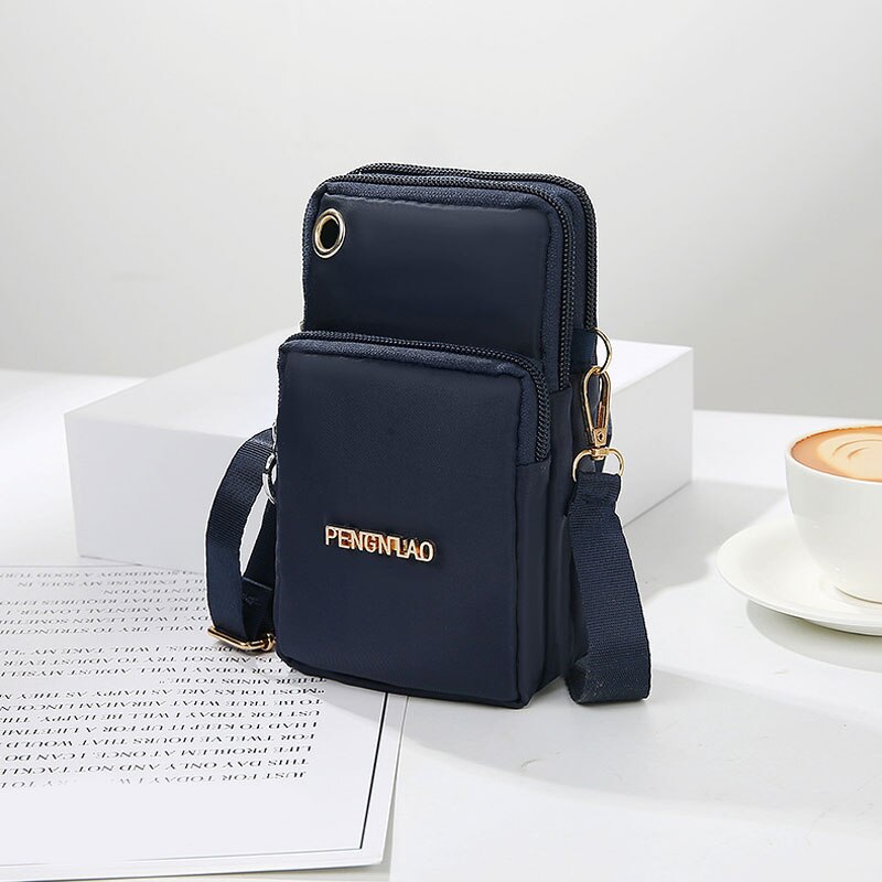 Mini bolso cruzado para teléfono móvil, bandolera para teléfono móvil, cinturón, bolso billetera bolsa de hombro, novedad de: 6