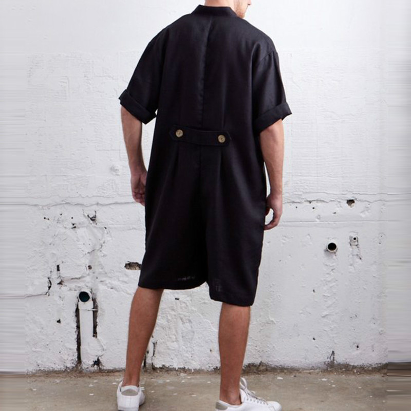 Tute estive da uomo larghe in cotone con maniche – Grandado