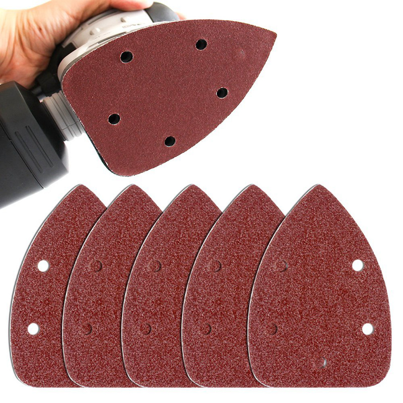 60 Pieces Mouse Detail Sander Sandpaper Assorted 40/ 60/ 80/ 120/ 180/ 240 Grits