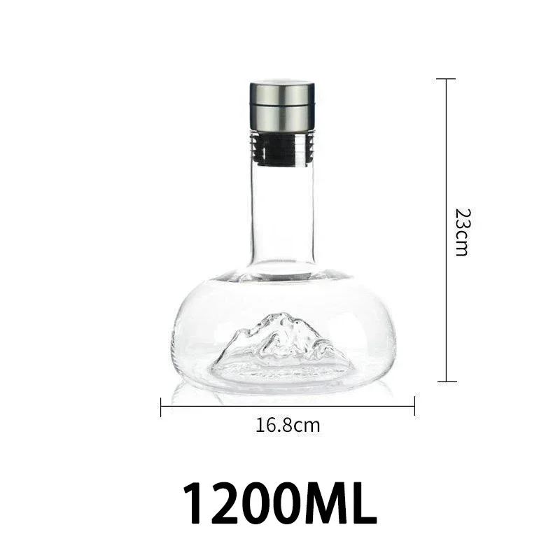 European Iceberg Waterfall Wine Decanter Transparent Lead-Free Crystal Glass Wine Dispenser Barware Quick Decanters: camel