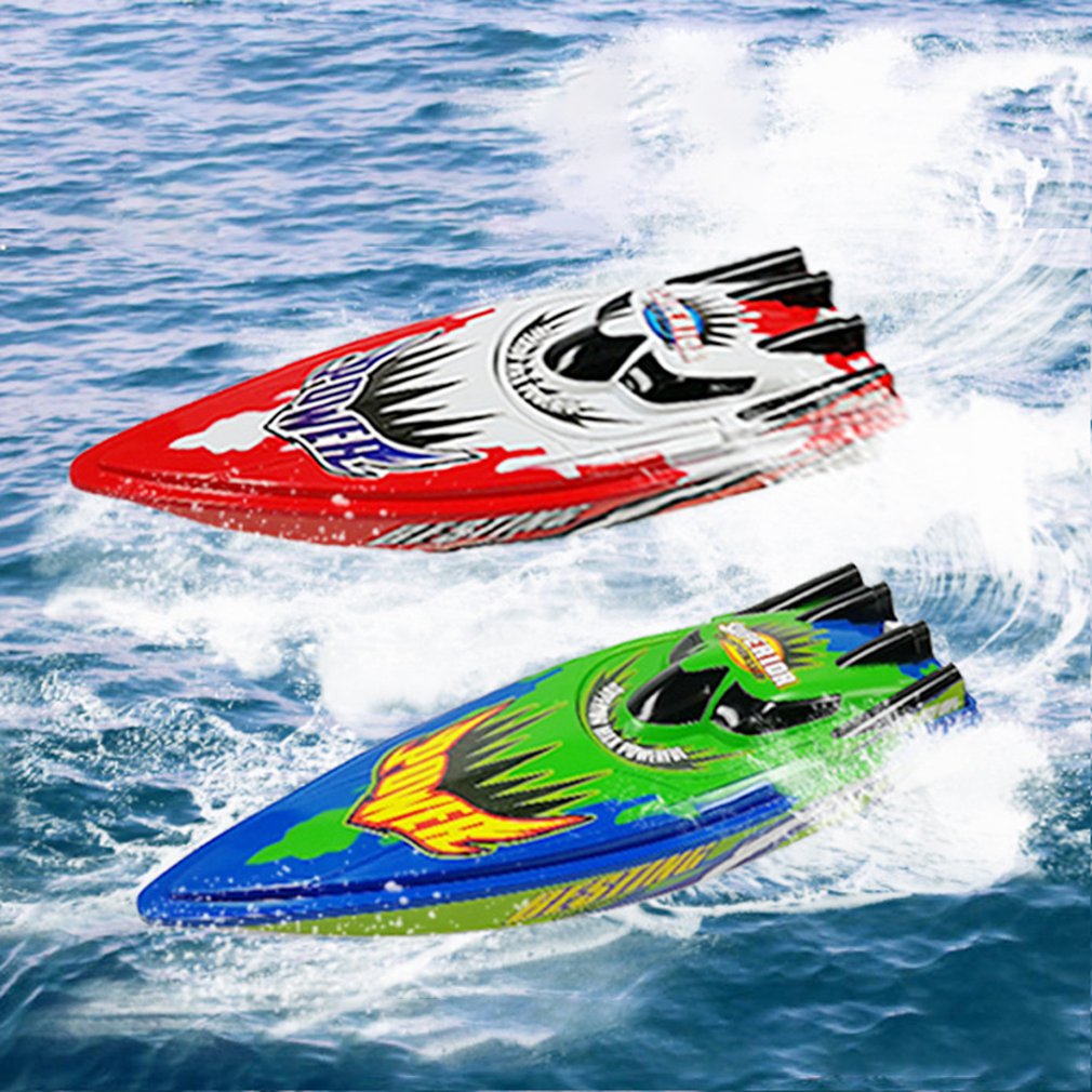 RC Boat Radio Remote Control Twin Motor High Speed Boat RC Racing Children Outdoor Racing Boat R/C Boat Speed Boat USB Charging