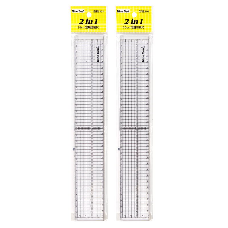 Fixed Format Ruler NNRTS Stationery Simple Transparent Plastic Fixed ... – Grandado