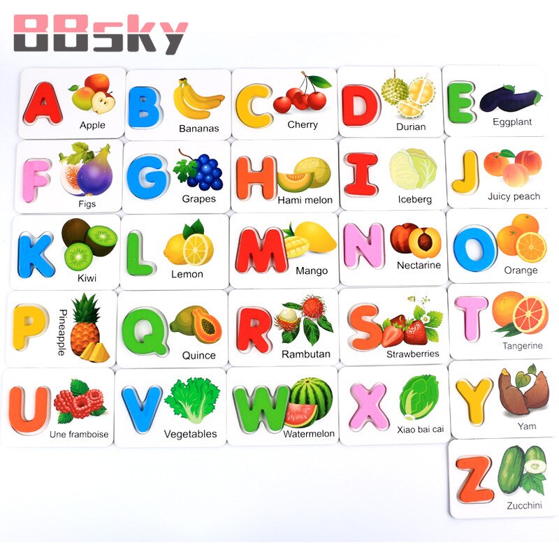 Bbsky Kids Fun Pocket Woord Flash Kaart Baby Educativos Leren Educatief Engels Tafel Spel Puzzel Speelgoed Kinderen C6