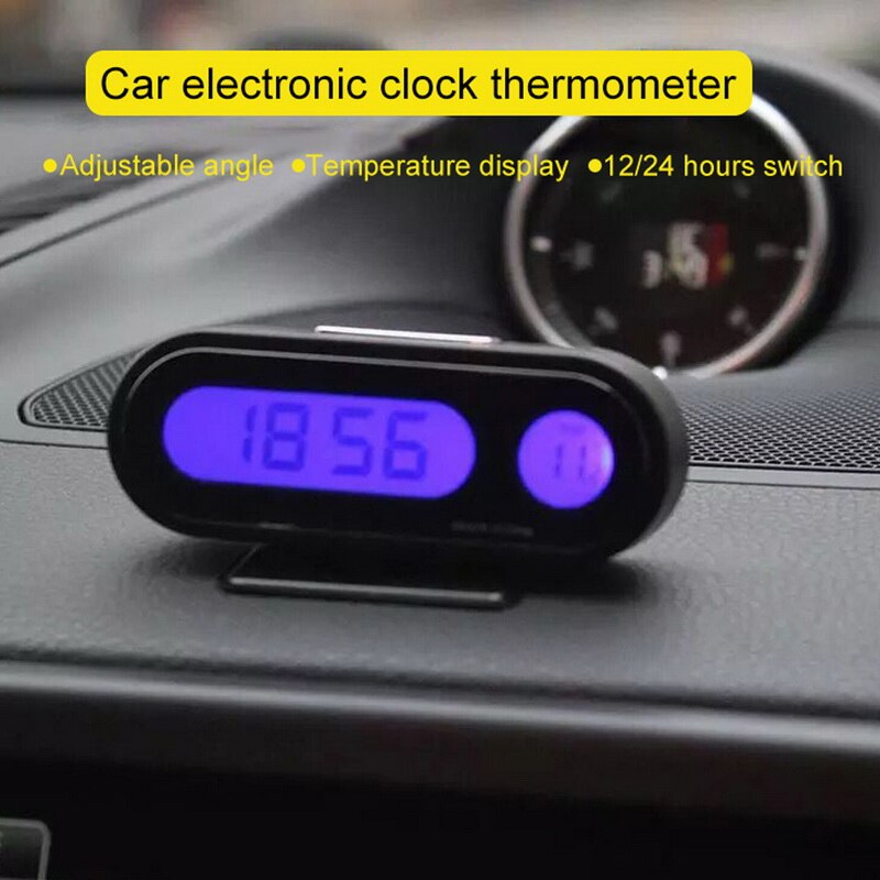 Alarm Clock Mini Desk Alarm Clock Digital Mirror LED Big Display Bedroom Timer Home Electronic Table Clock USB For Home/Car: Black Shell