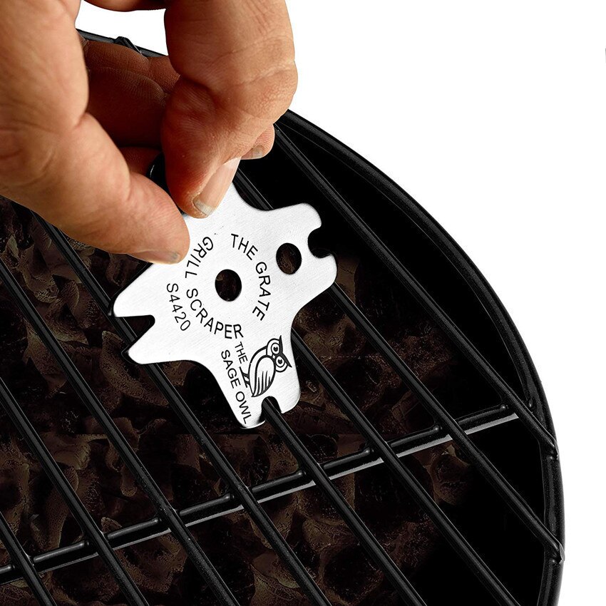 Grill grill bærbart metalrist rengøringsmiddel rengøring grillskraber skrubber værktøj