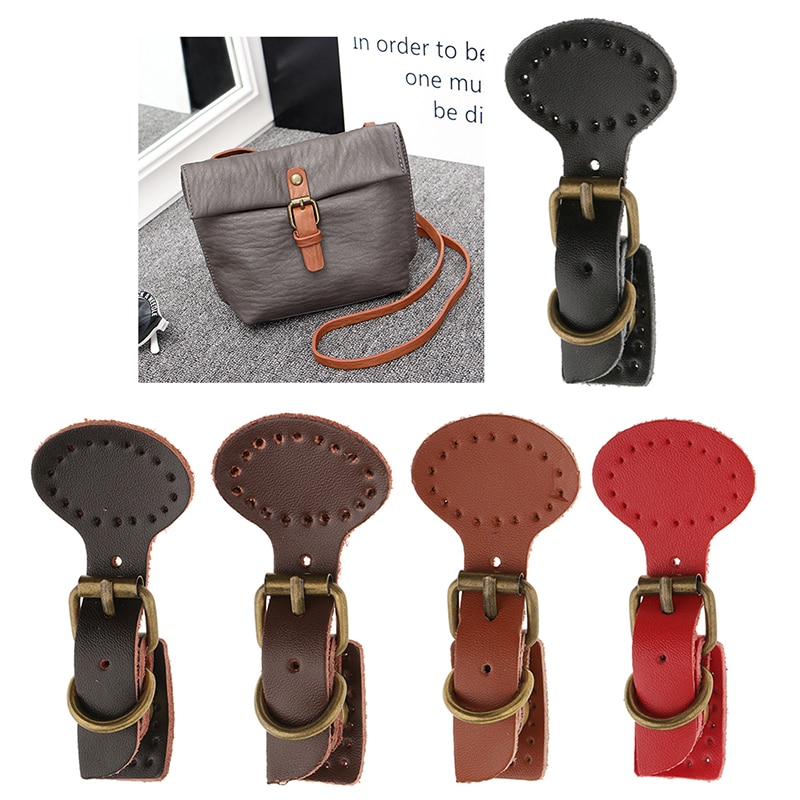 2 stk læder taske lås håndtaske hasp spænde kvinder skuldertaske mortise lås lås lukning diy hardware tilbehør  kz0263