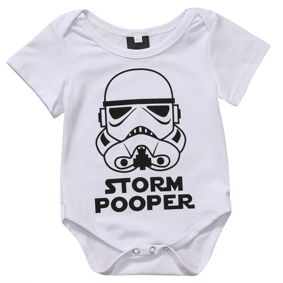 Baby pasgeboren baby jongen meisje cartoon grappige korte mouw romper kleding outfit babykleding
