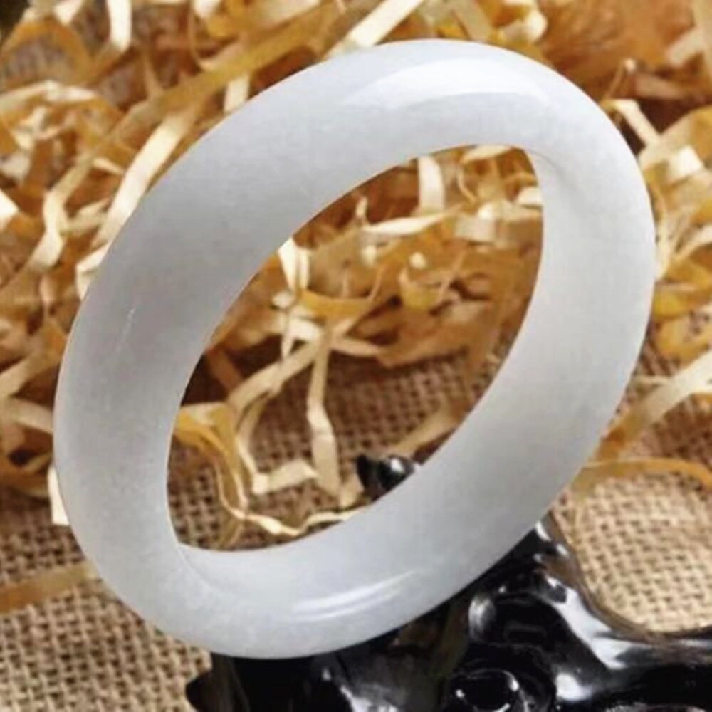 Beautiful Lady Bangle hand-polished greyish white Bangle YU001