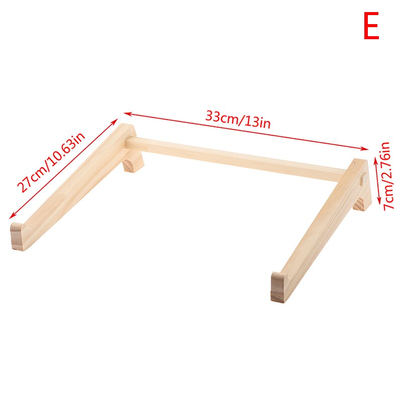 Bamboo laptop stand for macbook pro, notebook holder, wooden tablet stand, mount for r 12-17- inch notebooks: E