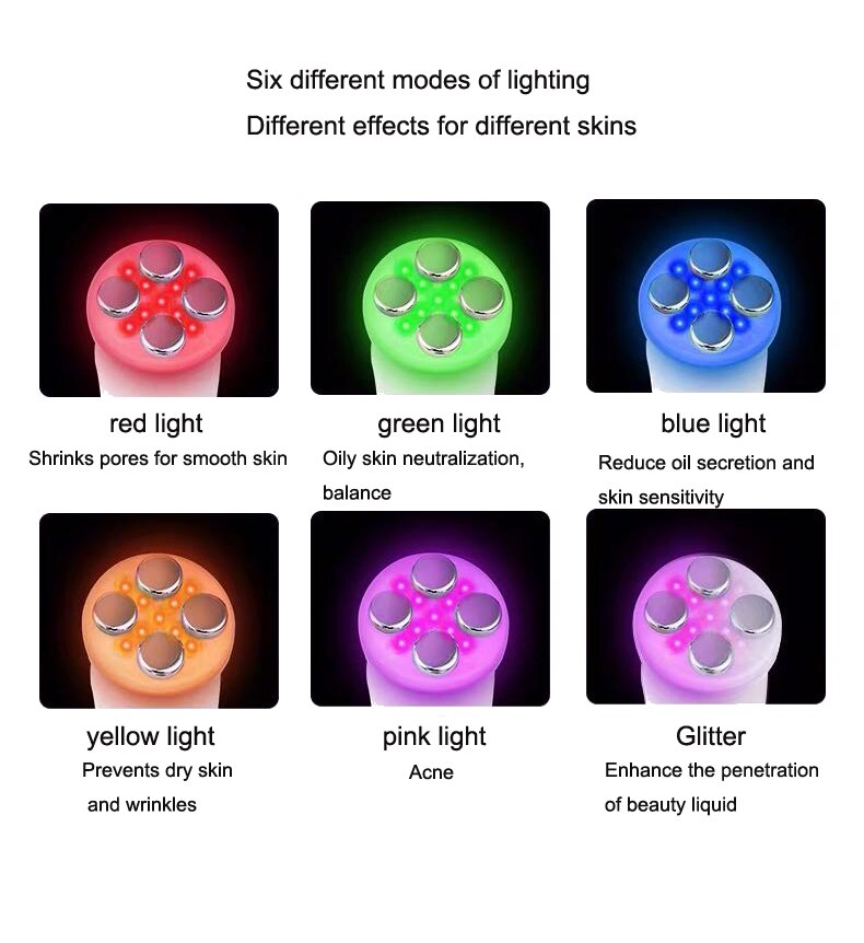 Electroporation LED Photon facial RF Radio Frequency Facial EMS Mesotherapy Face skin rejuvenation remover Wrinkles