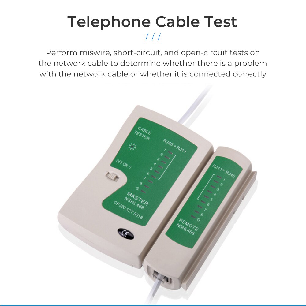 Netzwerkkabeltester 468 rj45 rj11 lan-tester dual-use-kabeltester leitungsfinder testerkabel  rj45 netzwerkwerkzeug leitungsfinder