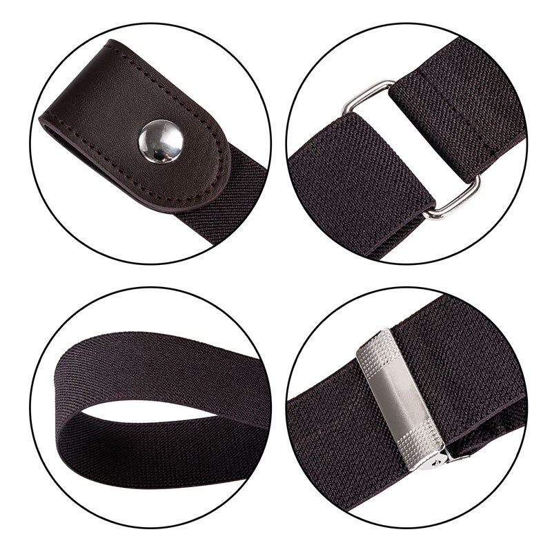 Hi-Tie Easy Belt Without Buckle free Belts For Women Female waist Elastic stretch Jeans hidden Invisible